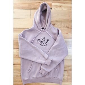 K-pop marbleS0da Tokyo - Embroidered Taro Hooded Sweatshirt K-style